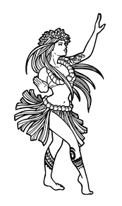 Check out amazing coloringpages artwork on deviantart. Ethnic Dance Hula Girl Coloring Pages Coloring Sky