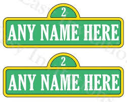 Sesame Street Sign Template Comfortable Custom Personalized Sesame Street Sign Printable Digi Sesame Street Signs Sesame Street Street Signs
