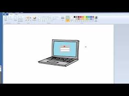 How To Draw A Laptop Using Microsoft Paint For Kids Drawing Lessons For Kids Painting For Kids Drawing For Kids