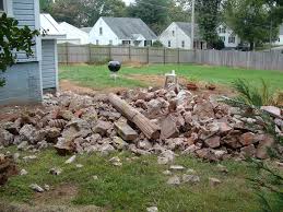 The path is now stained white and a few of my neighours are not happy with the way it has made the back look. How To Remove A Concrete Patio Or Slab Have Dumptruck Will Travel