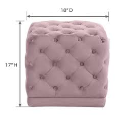 Match my paint color is a tool to match paint colors between the major paint manufacturers: Amazon Com Meridian Furniture Stella Collection Modern Contemporary Velvet Upholstered Ottoman Stool With Deep Button Tufting And Solid Wood Frame Pink 18 W X 18 D X 17 H Furniture