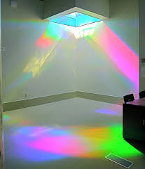 Magenta And Green Rainbow Light In Library Erskine Solar Art Light Art Installation Interactive Art Installation Installation Art