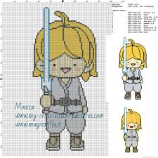 He has three published craft books: Luke Skywalker Star Wars Cross Stitch Pattern Free Cross Stitch Patterns Simple Unique Alphabets Baby