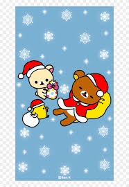 Kawaii Christmas Wallpaper Rilakuma Christmas Background Hd Png Download 744x1392 5300285 Pngfind
