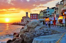 Piran Sunset Slovenia Travel Travel Tours Balkans Travel