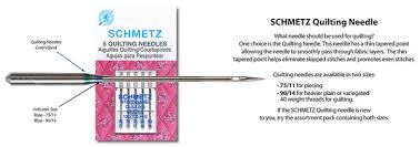 Schmetz Ns130 705h Q 75 Quilting 100 Needles Size 75 11 At