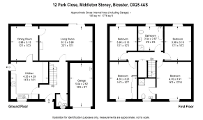If you're after a 4 bedroom house plan that exudes style and functionality, then you've come to the right place! 4 Bedroom House Plans Exquisite Bedroom 30242 1350pcm 4 Bedroom House In Middleton Stoney Nr Bicester Bungalow Floor Plans Floor Plans House Plans