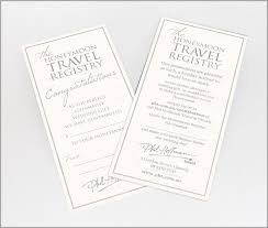 Honeymoon Registry Stationery Sample Top Wedding Registry Items Alternative Wedding Gifts Honeymoon Registry Wording