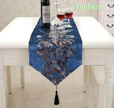 Check spelling or type a new query. Modern Satin Blue Black Table Runner Cloth Flag Cover Tea Coffee Party Dining Tablecloth Placemat Christmas Home Wedding Decor Buy At The Price Of 7 99 In Aliexpress Com Imall Com