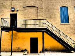 Unique, are usually wood railings. Hd Wallpaper Black Metal Stairs Handrail Banister Wall Railing Brick Wallpaper Flare