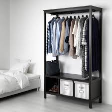 Hemnes Armoire Ouverte Brun Noir 120x50x197 Cm Ikea In 2020 Open Kleerkast Hemnes Inloopkast Ikea