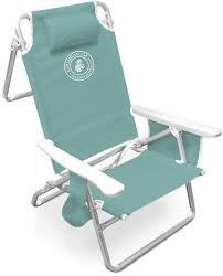 Mint Five Position Folding Beach Chair Sturdy Steel Nap Folding Beach Chair Beach Chairs Caribbean Joe