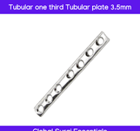 1/3 One Third Tubular Plate 3.5mm Orthopedic – Set of 10pcs ...