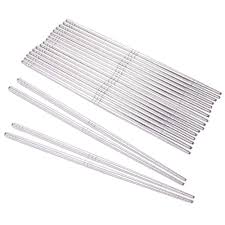 Check spelling or type a new query. 10 Pairs Of Stainless Steel Metal Chopsticks Reusable Chopsticks Traditional Korean Chopstick Set For Asian Food Kimchi Sushi Silver 9 X 0 19 X 0 19 Inches Walmart Com Walmart Com
