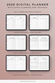 Digital Planner For Ipad Pro With Vertical Week Layout And Colorful Design A Lot Of Room To Write Goodnotes Planner Planners For Men Digital Planner Planner