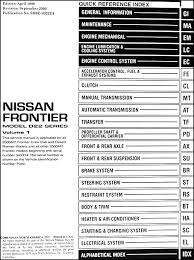 98 Nissan Frontier Fuse Diagram Wiring Diagram