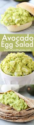 This Avocado Egg Salad Is Completely Mayo Free And Seriously Tastes Amazing Imagine If Guacamole And Hard Boiled Eggs Had A Baby Recipes Avocado Recipes Food