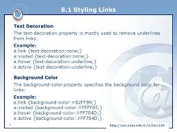 How to remove underline for anchors tag using css? Client Side Internet And Web Programming Ppt Download