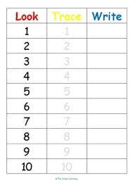 Once we start going into double digits, it can get a little trickier. Free Look Trace Write Numbers 1 10 By Fun Home Learning Tpt