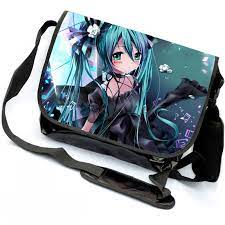 Women S Bags Handbags Vocaloid Hatsune Miku Shoulder Bag Purse Girls Cosplay Anime Small School Bags Clothing Shoes Accessories Vishawatch Com
