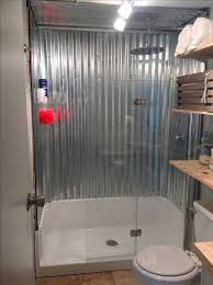 I've read where people have used it in bathroom surrounds with little issues, however i haven't found anyone who has had it installed for more than a few years. Rustic Corrugated Tin Walls Novocom Top