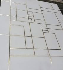 Concrete Floor Tiles With Brass Inlay Flooring Concrete Floors Concrete Tile Floor
