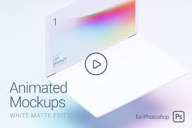 Looped Animated Mockups White By Ls On Creativemarket Mockup Templates Video Mockup Mockup