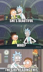Rick And Morty The Girl Reading This Rick And Morty Comic Rick And Morty Quotes Rick And Morty