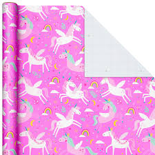 Get the best deals on birthday wrapping paper. Frolicking Unicorns On Pink Wrapping Paper Roll 27 Sq Ft Wrapping Paper Hallmark