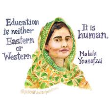 March 2017 p2 malala yousafzai malala yousafzai is one of the most impactful and youngest activist, she was born in mingora, pakistan in july 12th 1997. Day 50 100 100daysofcreativewomen Malala Yousafzai Born July 12 1997 The Extremists Are Afraid Of Book Female Heroines Female Artists Inspirational Women