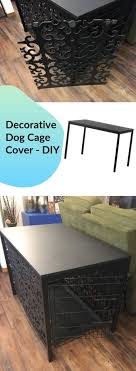 Dog Cage Cover That Looks Good And Works Even Better Dog Crate Cover With Decorative Lattice Panels Ikea Hack O Dog Crate Furniture Dog Crate Cover Dog Crate