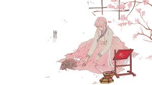 Anime woman wearing crop top and red shorts leaning on wall wallpaper. Anime Manga Anime Girls Simple Background Minimalism Pink Korean 1080p Wallpaper Hd Pink Wallpaper Pc Pink Manga Aesthetic Wallpaper Wallpaper Pc Anime