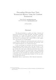 It is different from traditional cryptocurrency exchanges because it allows you to buy crypto coinbase can be used in many countries to do transactions like sending, receiving or storing funds. Pdf Decoupling Bitcoins From Their Transaction History Using The Coinbase Transaction
