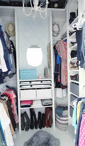 These brackets support a ventilated wire shelf when used with a shelftrack system. Custom Closet Diy How To And Plans For Dressing Room Closet Deeply Southern Home