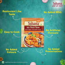 Amazon.com : Suhana Butter Chicken Spice Mix 50g Pack of 9 : Grocery &  Gourmet Food