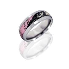 Fable Designs Titanium Mossy Oak Pink Break Up Camouflage 8hr 1 4g P Moc Pb Camo Wedding Rings Pink Camo Rings Camo Wedding Rings Sets