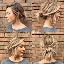 Chloe Brown Short Hair On Instagram Rainy Day This Is What I Did For Today S Day 3 Hair Short Hair Tutorial Low Ponytail Hairstyles Short Hair Styles