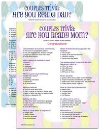 Couples Trivia Are You Ready Baby Shower Fun Baby Shower Games Baby Facts