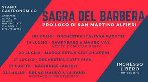 Menu principale 29 sabato 2020. Sagra Del Barbera A San Martino Alfieri 2019 At Piemonte Eventi E Sagre