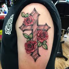 Bleeding roses sleeve tattoo tattoo idea. 125 Awesome Rose Tattoos For You With Meaning Body Tattoo Art