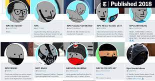 The perfect incel wojak meme animated gif for your conversation. What Is Npc The Pro Trump Internet S New Favorite Insult The New York Times