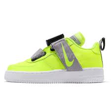 details about nike air force 1 utility gs af1 volt reflect silver kid youth women aj6601 700