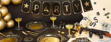 I think one of the reasons i love the great gatsby theme for a party is because of all the glam party decor. 1920s Party Supplies Roaring Twenties Party Party Delights