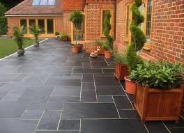Pin By Crox Projects On Garden Slate Patio Patio Stones Patio Tiles