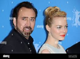 Emma Stone and Nicolas Cage attending 'The Croods' Premiere during the 63rd  Berlinale, Berlin International Film Festival in Berlin, Germany,