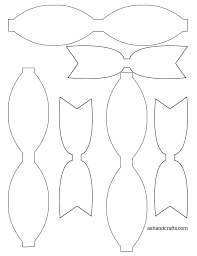 Printable hair bow template pdf free. Freebie Friday Printable Paper Bows Ash And Crafts Paper Bows Diy Paper Bow Bow Tie Template