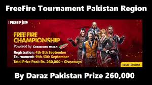 Silahkan putar smartphone kamu ke posisi vertical (portrait view) untuk visual yang lebih baik. Freefire Tournament Pakistan By Daraz Pk Prize Pool 260 000 Register Now For Free No Entry Fee Youtube