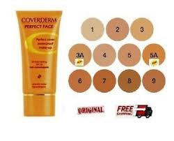 Details About Coverderm Perfect Face 11 Shades To Choose Spf20 Waterproof Make Up 30ml