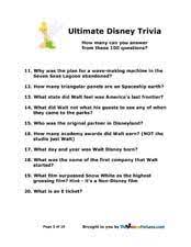 100 Walt Disney World Ultimate Trivia Questions Disney Facts Walt Disney Movies Disney Trivia Questions