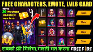 The event will only be available for a week. Claim Free Let S Go Emote Character Level 8 Card Free Fire New Event Ffcs Finals Live Rewards Youtube